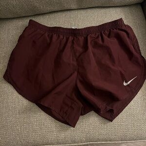 Nike Women's Burgundy Athletic Shorts